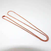 75cm Ball Chain Necklace - Rose Gold
