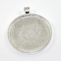 38mm Cabochon Setting Pendant - Silver