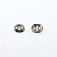 6mm Bead Cap - Stainless Steel