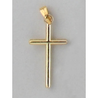 Crosses & Crucifixes - Cross 25mm  - Gold Plate