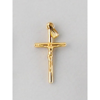 Crosses & Crucifixes - Crucifix 25mm  - Gold Plate