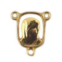 Rosary Centre - SHJ 14mm Rosary Centre - Gold Plate