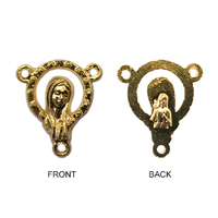 Rosary Centre - SHM 16mm Rosary Centre - Gold Plate