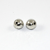 10mm Round Metal Spacer Bead - Antique Silver
