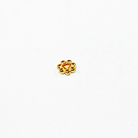 Daisy 4mm Spacer Bead - Gold - Pack of 100 - Discontinued