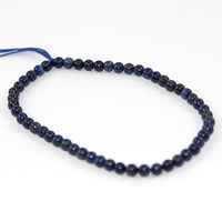 4mm Lapis Lazuli Bead Strand - Blue