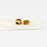 2mm x 5mm Donut Spacer Beads - Gold