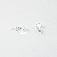 Glue in Pendant Bail with 0.6mm Pin - Silver