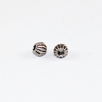 Tibetan Style Bicone Spacer Beads - Antique Silver