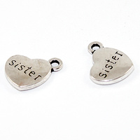 Sister Heart Charm