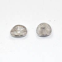 9.5mm x 8.5mm Twist Spacer - Bright Silver 