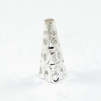 22mm Lace Bead Cone - Silver