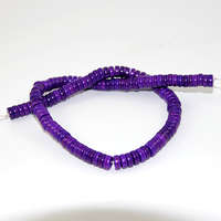 4mm x 8mm Dyed Heishi Turquoise Beads - 38cm Strand - Indigo