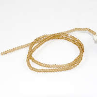 2mm x 3mm Glass Rondelle - 38cm Strand - Golden Shadow