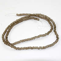 2mm x 3mm Glass Rondelle - 38cm Strand - Ash
