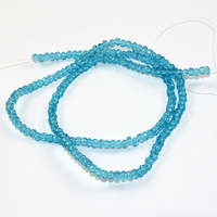 2mm x 3mm Glass Rondelle - 38cm Strand - Dark Teal