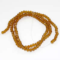 3mm x 4mm Glass Rondelle - 38cm Strand - Sunflower