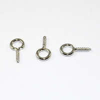 13mm Screw Eye Pin Bail - Antique Silver