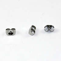 Stud Earring Back - Butterfly - Pair - 304 Stainless Steel