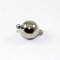 10mm Plain Round Single Strand Magnet - Platinum