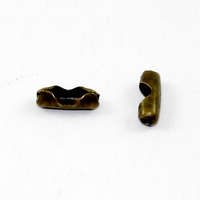 2mm Ball Chain Connector - Antique Bronze