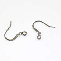 French Hook - Small with Ball - Pair - Stainless Steel