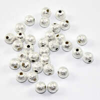 6mm Star Dust Bead - Silver