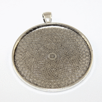 45mm Cabochon Setting Pendant - Platinum