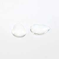 18mm x 13mm Teardrop Glass Cabochons - Clear