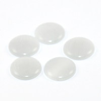 12mm Cat-Eye Resin Cabochon - White
