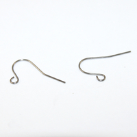 13mm x 22mm Plain Ear Hook - 304 - Stainless Steel - Pair