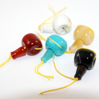 Buddhist Beads - Oval and Guru Bead - Stone - 2 Piece Set
