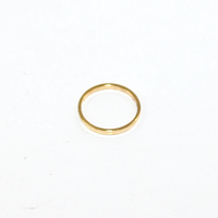 8mm Solid Brass Ring - Gold