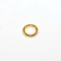 7mm Soldered Alloy Ring - Gold