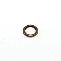 7mm Soldered Alloy Ring - Antique Bronze
