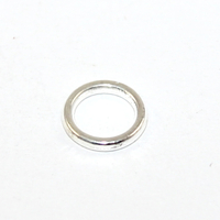 8mm Soldered Alloy Ring - Silver
