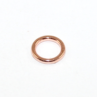 8mm Soldered Alloy Ring - Rose Gold