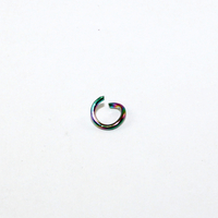 5mm x 0.8mm Jump Rings - 304 Stainless Steel Open - Vacuum Plated - Rainbow