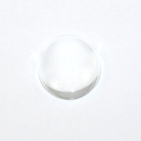 18mm x 13mm Oval Glass Cabochon Domes - Clear