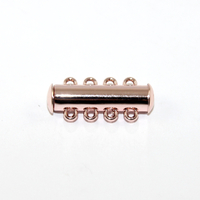 25mm 4 Strand Slide Magnetic Clasp - Rose Gold