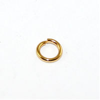 6mm x 1mm 304 Stainless Steel Jump Ring - Gold