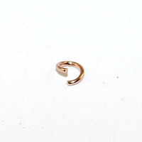 6mm x 1mm 304 Stainless Steel Jump Ring - Rose Gold