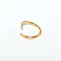 10mm x 1.2mm 304 Stainless Steel Jump Ring - Gold