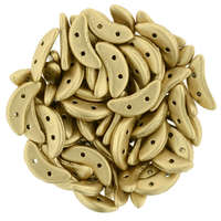 3/10mm - Matte - Metallic Flax - CzechMates Crescent Bead - 391-310-K0171