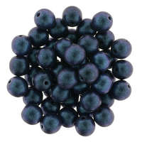 6mm - Polychrome - Indigo Orchid - Round - 50 Bead Strand - 5-06-94105
