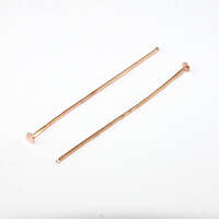 50mm x 0.7mm Head Pin - Rose Gold