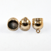 14mm x 19mm Glue in Cord End - Bright Gold