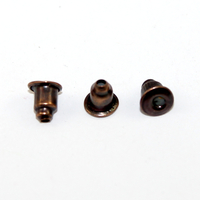 Stud Earring Back - Bullet - Pair - Antique Copper