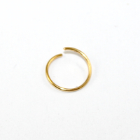 10mm x 0.9mm Jump Ring - Bright Gold