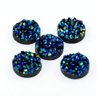 12mm "Druzy" Resin Cabochon - Bermuda Blue AB